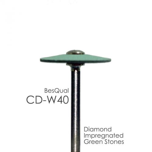 Diamond green stone knife edge wheel for zirconia and porcelain cd-w40 for sale
