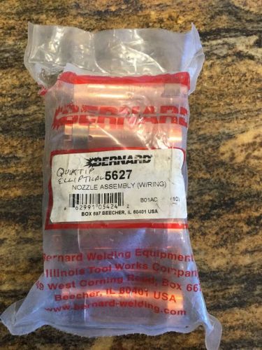New bernard nozzle assembly w/ring #5627 10 quick tip elliptical welding for sale