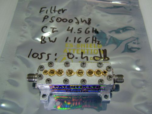 RF Filter 4.5GHz BW 1.16GHz Coaxial Loss 0.4dB P5000748