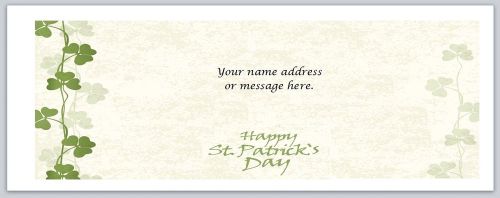 30 Personalized Return Address Labels Clover Buy 3 get 1 free (bo612)