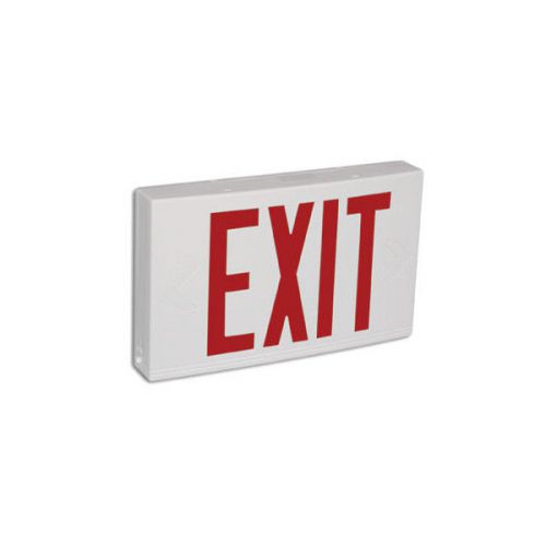 Contractor Grade Thermo Plastic Red LED Exit Sign  by  Barron Lighting