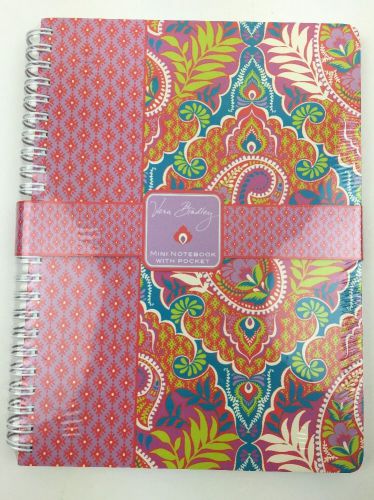 Vera Bradley Mini Notebook With Pocket, Notepad, Paisley In Paradise NWT