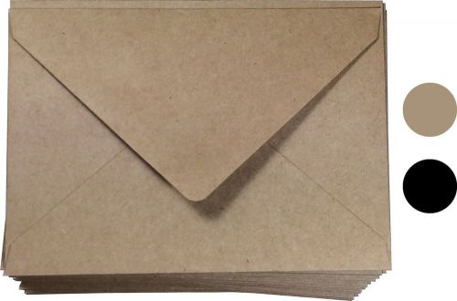 A1 Envelope Kraft Invitation (4 bar) Size 100 Pcs by Secret Life 3-5/8 X 5-1/...