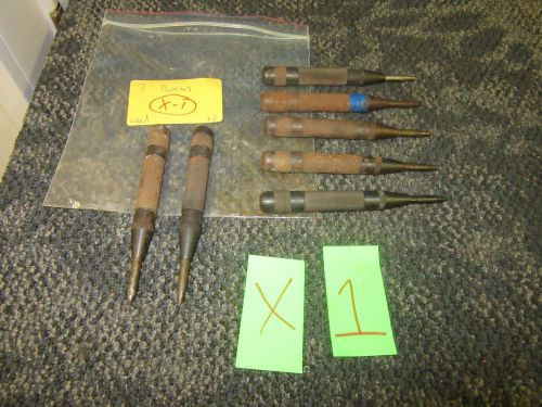 7 MPC MACH CENTER PUNCH AUTOMATIC SPRING LOADED 6&#034; TOOL MILITARY SURPLUS USED