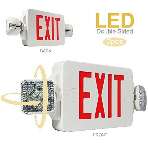 eTopLighting 2PCS LED Exit Sign Emergency Lighting Emergency LED Light (UL924,