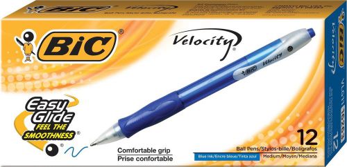 BIC Velocity Retractable Ballpoint Pen Refillable Medium Point (1.0 mm) Blue ...