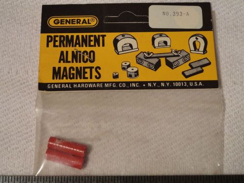 GENERAL 393-A POWER 1/4 NOTCHED BAR ROUND MAGNET Permanent Alnico VINTAGE new
