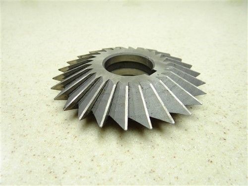 HSS DOUBLE ANGLE MILLING CUTTERS 45° W1-1/4&#034; BORE USA