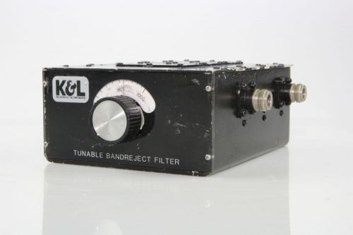 K&amp;L 3TNF-500/1000-N Tunable Notch Bandreject Microwave Filter 500-1000 MHz used