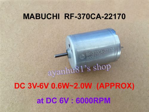 MABUCHI RF-370CA-22170 DC 3V 6V 6000RPM Micro Carbon Brush Motor for toy Parts