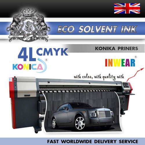New eco solvent ink for konica km512/42pl 4liters cmyk best qualetyfast shipping for sale