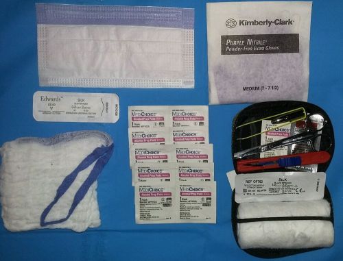 Survivalist or Emergency Surgical First Aid Wound kit Military Civilian