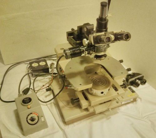 Probe technology manual probe station nikon trinocular microscope + light for sale