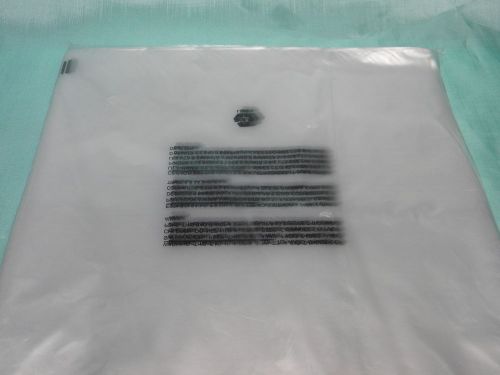 500 Clear Flat Poly Bags13&#034;X17&#034;(1 mil) Flat Top Open/with Three language Warning