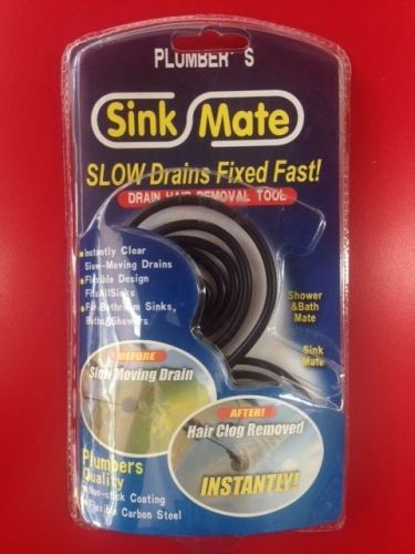 Sink snake - drain hair removal tool - drain clog remover slow drains fixed fast for sale