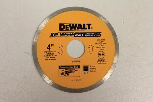DEWALT XP DIAMOND 4&#034; CONTINUOUS RIM DW4729