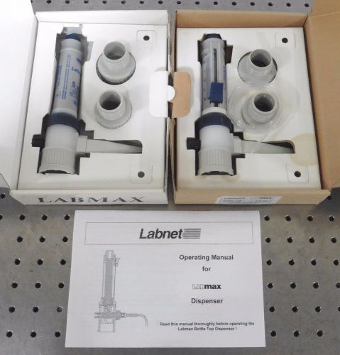 C125646 Lot 2 Labnet Labmax Laboratory Bottle Top Dispensers (2.5ml &amp; 5ml)