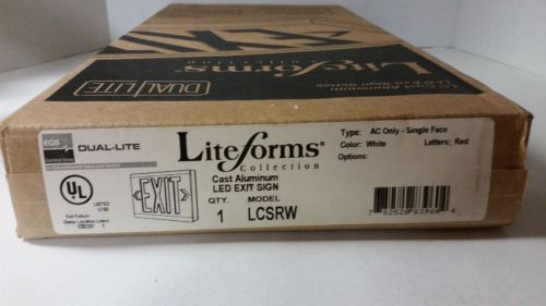 Dual-Lite LC Cast Aluminum LED Exit Sign LCSRW