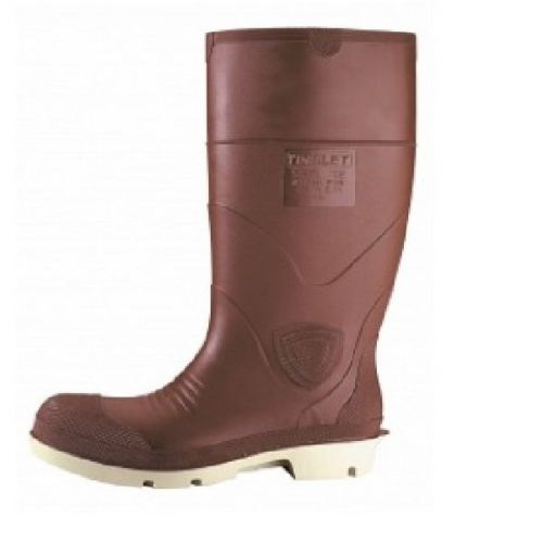 Tingley knee boots, brick red, men&#039;s, sz 4, pvc, steel toe, 93245 |oh3| rl for sale