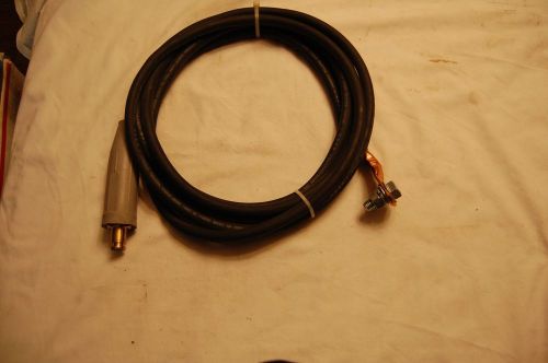 15 ft. of #1 welding lead cable with connector and lug for sale