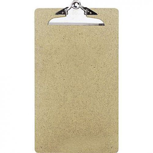 OIC Recycled Hardboard Clipboard Legal Brown 9&#034; x 15 1/2&#034; 6&#034; Steel Clip Smooth