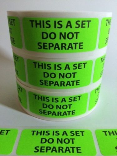100 1 x 2.5 this is a set do not separate stickers labels green fluorescent ship for sale
