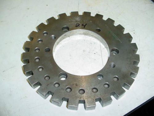 MASTER INDEXING PLATE FOR A 8&#034; INDEXING SUPER SPACER 24 INDEX FREE SHIPPING