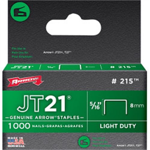 5/16&#034; Box Of 1000 Jt21 Staples - Arrow T27 8mm 5 16in () Heavy Duty Stapling