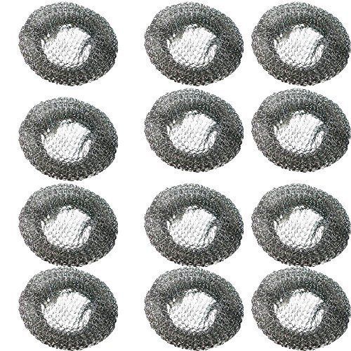 12 Washing Machine Lint Traps Aluminum Mesh with Clamps 12