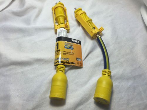 2 X Tasco 15A to 20A adapter with Locking Hook, One new, One opened but not used