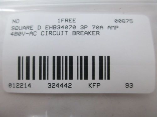 SQUARE D EHB34070 CIRCUIT BREAKER Refurbished