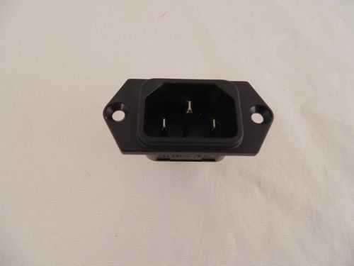 Male 3 terminals panel mount c14 power plug connector 250v 10a 250v 15a  qq3 r for sale