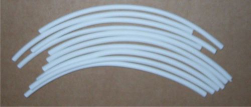 Heat shrink tubing - white 3/32&#034; x 6&#034; pkg of 6 for sale