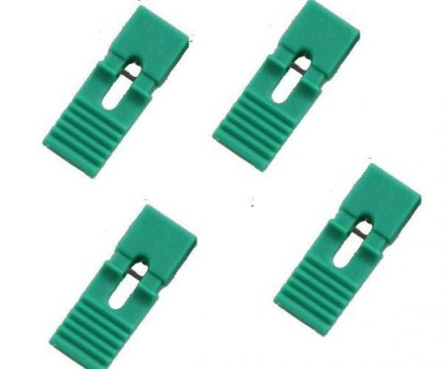 100pcs color 2.54mm pitch standard jumpers with handle green