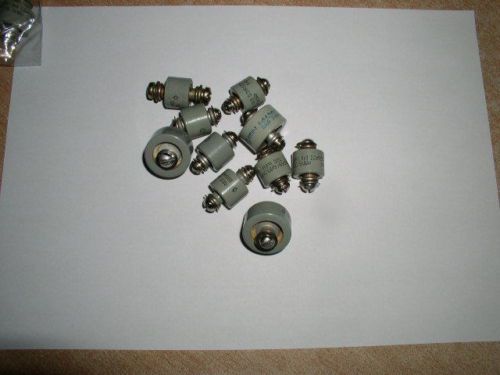 Set (#1) of Doorknob Capacitors(with screw). 6kV.  Lot of 10pcs.