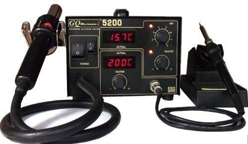 GQ 5200 Hot Air SMD Rework Station 2-in1 soldering Iron System and Service cente