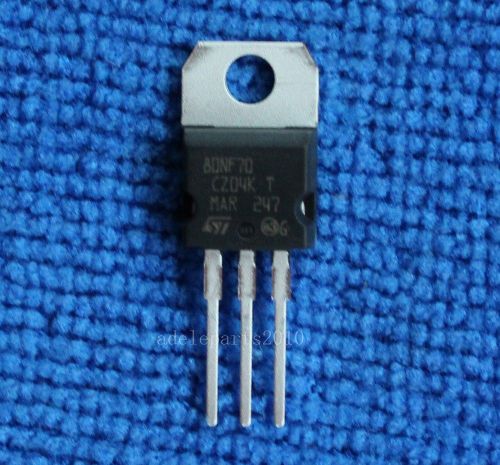 5PCS STP80NF70 P80NF70 NEW ORIGINAL ST mosfet transistor TO220