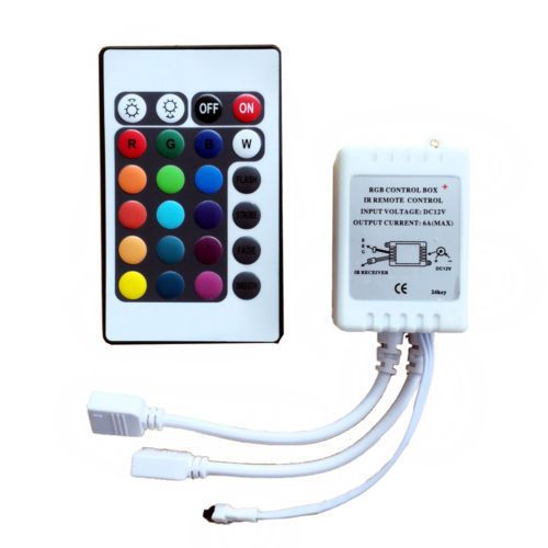 BEST 24Key Double line  IR Remote Controller For 3528 5050 RGB LED Strip Lights