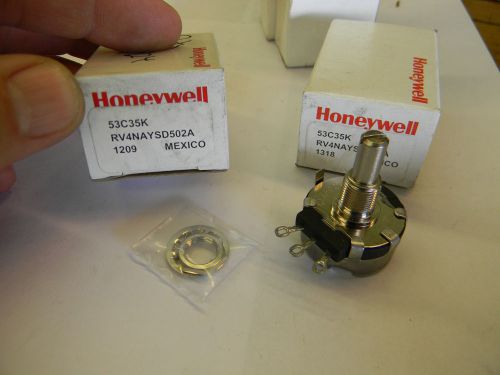 New* Honeywell Potentiometer RV4NAYSD502A 53C35K 5K 2w Linear Mil Spec     B4