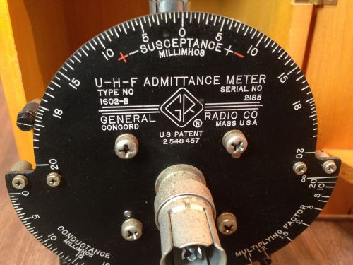 Vintage General Radio Co U H F admittance meter