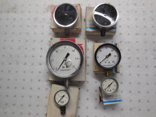 ASHCROFT GAUGES #1000 #1009 #1003 &amp; other various Ashcroft &amp; Fisher gauges