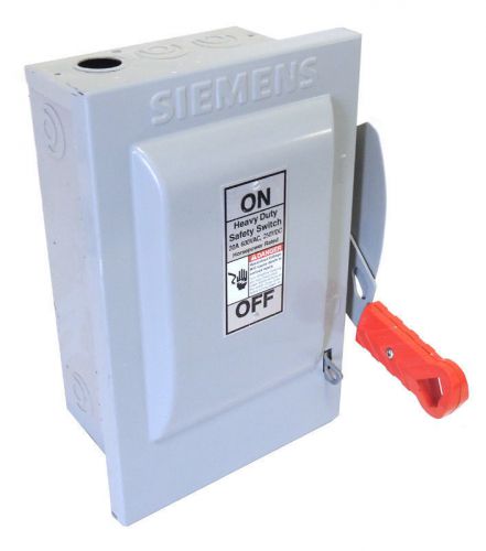 Siemens 30A 3P 600VDC Non-Fusible Heavy Duty Disconnect Switch HNF361 / Warranty