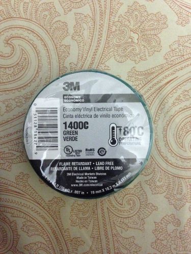 ( Lot 1 ) 3M™ 1400C-3/4X60FT-1.5CORE 3/4&#034; X 60&#039; 1.5 CORE VINYL TAPE Green