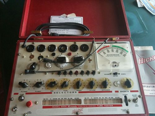 Hickok Vintage Tube Tester. Model 600a!