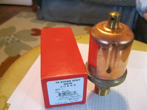 Brandnew hoffman bell &amp; gossett xylem 75 steam air main vent valve~made in usa for sale