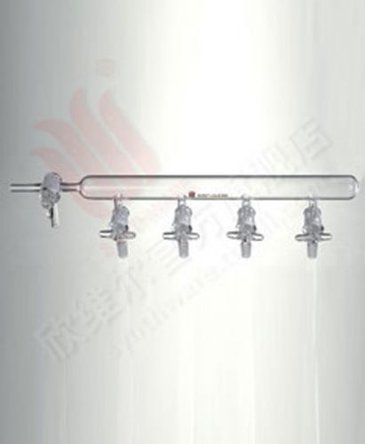 Single bank 4-ports glass valves vacuum gas distributor manifold 19/22 #f2 gj for sale
