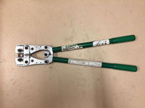 Greenlee k09-2gl crimping tool 500-2628.3 for 8-4/0 awg cu connectors only for sale