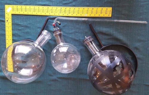 3 Large Vintage Laboratory Glassware