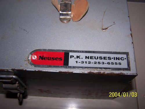 P.k. neuses n-2315 electrician numbering and lettering ink and stamp kit for sale
