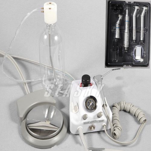 BID Portable Dental Turbine Unit Work w/ Compressor 4 H+low high speed handpiece